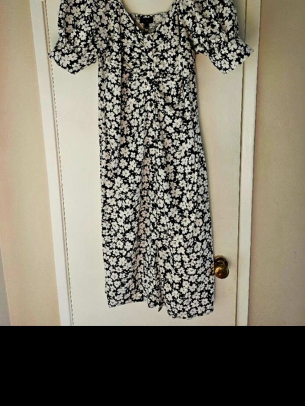 Who what where Floral b & w dress